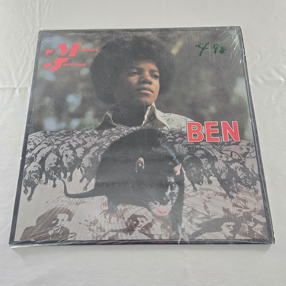 Michael Jackson - Ben "Rat Cover" RARE 1972 Record LP Vinyl VG Tested
